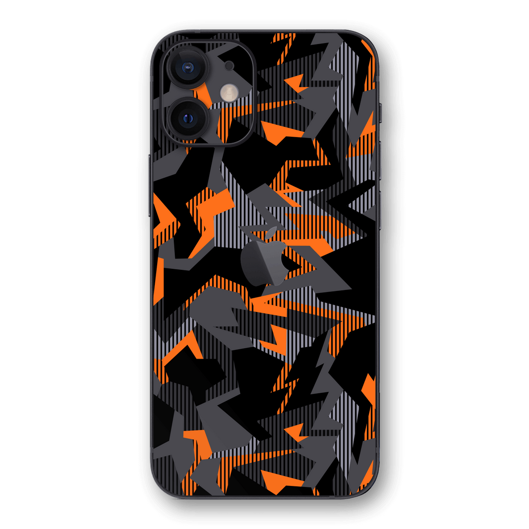 iPhone 12 Print Printed Custom SIGNATURE Sharp-Edged Orange Camo Camouflage Skin Wrap Sticker Decal Cover Protector by EasySkinz | EasySkinz.com